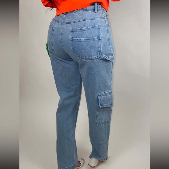 Denim cargo pants - Picture 2 of 9